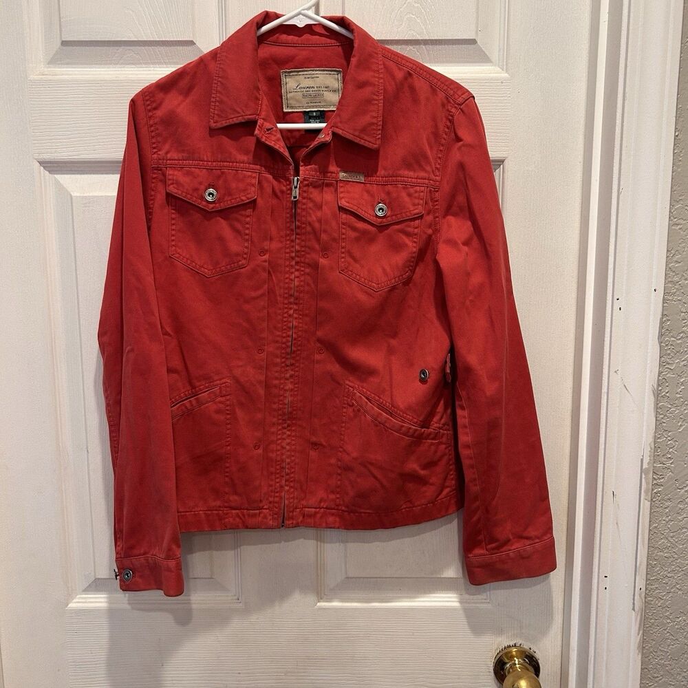 Vintage Lauren‎ Ralph Lauren Dry Goods Full Zip Jean Jacket Red Small Hong Kong